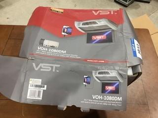 VST VOH-1080DM 10.1" Wide Mobile Smart Link Overhead Monitor With Built In DVD/Media Player.