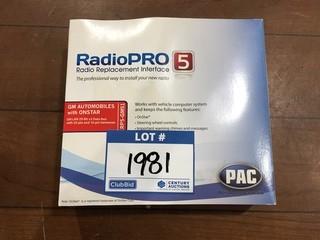 (1) PAC RadioPro 5 RP5-GM51 Radio Replacement Interface.