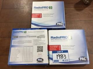 (3) PAC RadioPro 3 RP3-GM12 Radio Replacement Interface.