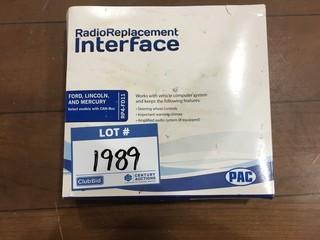 (1) PAC Radio Replacement Interface RP4-FD11.