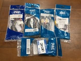(5) Assorted PAC Wiring Harnesses.