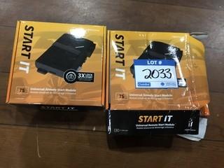 (2) CompuStar 7S CM7200 Universal Remote Start Keyless Entry Modules.