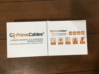 (2) Prime Cables Universal Magnetic Cell Phone Mounts.