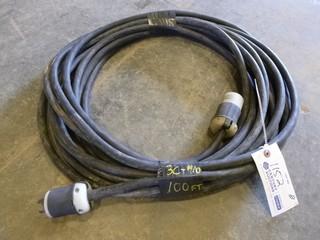 100' Electrical Cable, 3C, #10, 500 Watt, 600 Volt (NF-5)