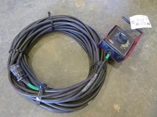 100' Cable w/ Remote Output Control, Lincoln Electric K857-1, 6 Pin, 500 Watt, 600 Volt