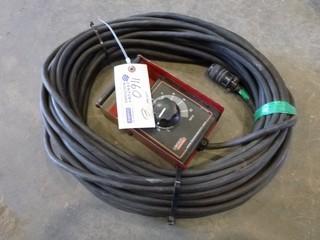100' Cable w/ Remote Output Control, Lincoln Electric K857-1, 6 Pin, 500 Watt, 600 Volt (NF-5)