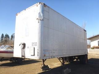 Comet DVT-27 S/A Shop Trailer, Spring Susp, 27', 10.00-20 Tires, Rear Hitch and Plumbing, SN 5671699
