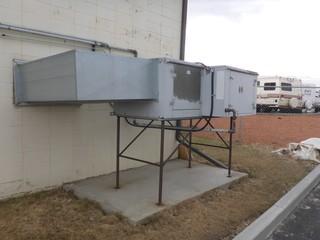 Eng A Engineered Air Direct Industrial Air Heaters, Model HE 7010, Natural Gas, 726,000 BTU, 6000 CFM/MIN, 208V, 3 Phase c/w Controls, SN EA461MAU-1  *Buyer Responsible For Loadout /Disassembly, Located At Camrose Custom Cabinets, 3623 47 Avenue, Camrose, AB. Viewing by appointment only*