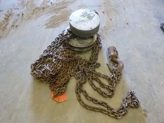 1 1/2 Ton Chain Hoist, Model Cyclone S, S/N C105DZ (E-2)