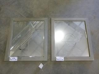 (2) Framed Mirrors, 27" x 30" (W2-3-3)