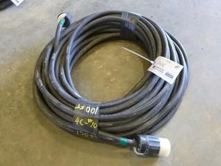 100' Welding Cable, 4C, #10, 500 Watt, E54864, 600 Volt (NF-5)