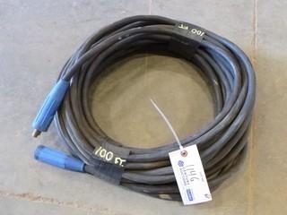 100' Welding Cable, LC-40 (NF-5)