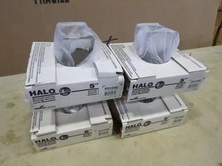 (4) 5" Halo Recessed Lighting Housing, Model 5010W (W5-1-2)