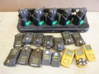 MSA Altair Multigas Monitors/Detectors c/w Charging Bank, Various Models *NOTE: Untested* (F1)