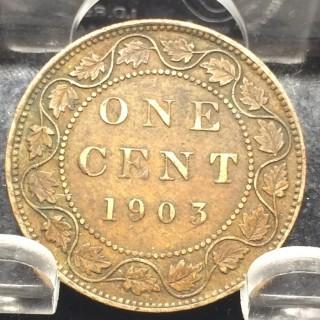1903 Canada 1 Cent.