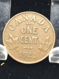 1921 Canada 1 Cent.