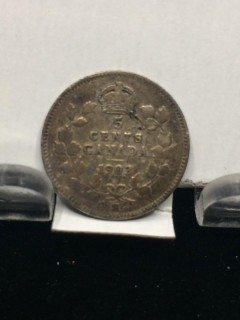 1903 Canada 5 Cent Coin.