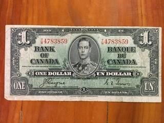 1937 Bank Of Canada One Dollar Bill TM4783859.