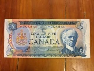 Bank Of Canada Five Dollar Replacement Note, *CO2923124.