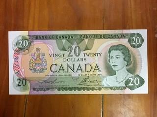 1979 Bank of Canada Twenty Dollar Bank Note, Excellent Condition.
