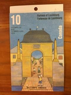 Canada Post Booklet of (10) Fortress of Louisbourg 43 Cent Stamps.