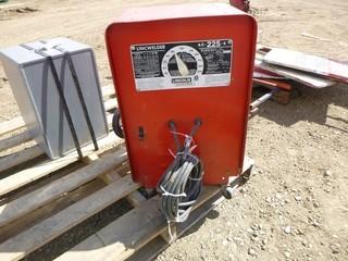 Lincoln Electric Portable ARC Welder, Model AC-225-S, Single Phase, 230V *Note Missing Ends* (WR4-4)