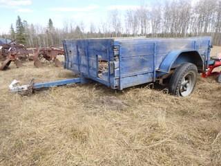  Utility Trailer, 9ft, C/w 2in Ball. *Note: Tires Require Repair, Damage On Trailer Floor, No VIN*