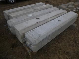 Qty Of (5) 16in X 15 1/2in X 85 1/2in Concrete Casings