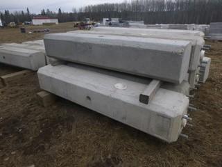 Qty Of (5) 16in X 15 1/2in X 85 1/2in Concrete Casings