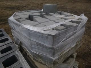 Qty Of 11 3/4in X 7 1/2in X 6in Concrete Firepit Stones