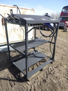 Miller 42in X 34in X 60 1/4in 2-Tier Welder Rack