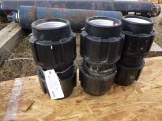 Qty Of (3) 4in Pipe Collars