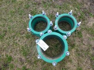 Qty Of (3) 6in Pipe Collars