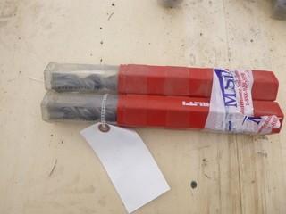 (2) Hilti TE-CX1-10 7 1/2in X 1in Drill Bits