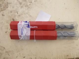 (2) Hilti TE-CX1-10 7 1/2in X 1in Drill Bits