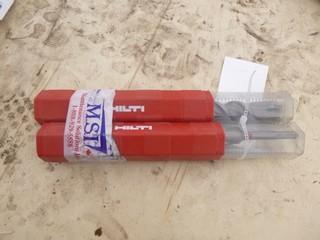 (2) Hilti TE-CX1-10 7 1/2in X 1in Drill Bits