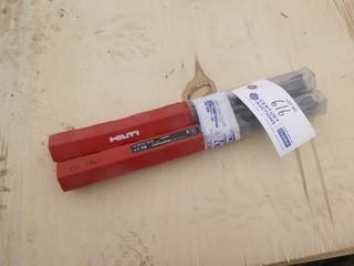 (2) Hilti TE-YX 1-1/8in-15in  8in X 5/8in Drill Bits