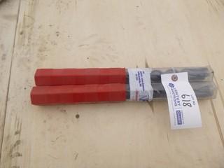 (2) Hilti TE-YX 1-1/8in-15in  8in X 5/8in Drill Bits