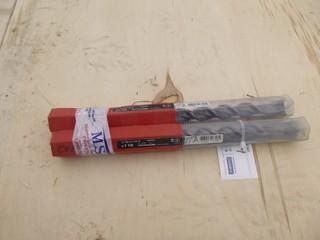 (2) Hilti TE-YX 1-1/8in-15in  8in X 5/8in Drill Bits