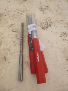Qty Of (3) Hilti TE-YX 5/8in-14in 8in X 5/8in Drill Bits