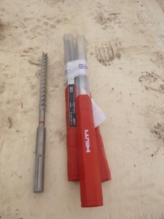 Qty Of (3) Hilti TE-YX 5/8in-14in 8in X 5/8in Drill Bits