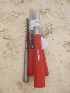 Qty Of (3) Hilti TE-YX 5/8in-14in 8in X 5/8in Drill Bits