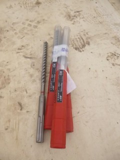 Qty Of (3) Hilti TE-YX 5/8in-14in 8in X 5/8in Drill Bits