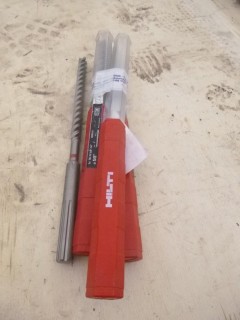 Qty Of (3) Hilti TE-YX 5/8in-14in 8in X 5/8in Drill Bits