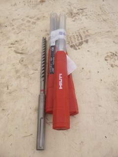 Qty Of (3) Hilti TE-YX 5/8in-14in 8in X 5/8in Drill Bits