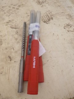 Qty Of (3) Hilti TE-YX 5/8in-14in 8in X 5/8in Drill Bits