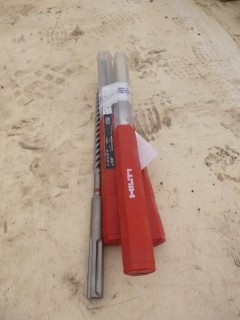 Qty Of (3) Hilti TE-YX 5/8in-14in 8in X 5/8in Drill Bits