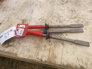 Qty Of (3) Hilti TE-YP Hammer Chisels 