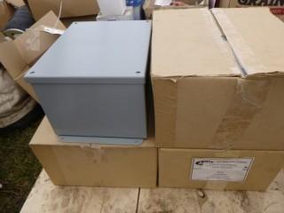 Qty Of (4) ACE 10in X 8in X 6in Electrical Cabinets