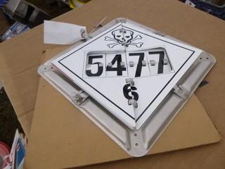 Dangerous Goods Transport Indicator Signs